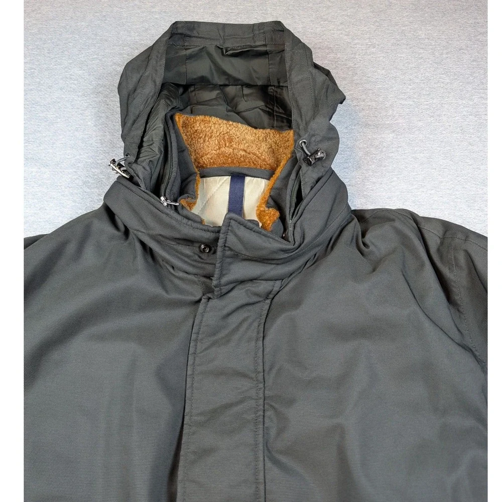 Zegna Sport Microtene Thermore Insulated Parka Jacket Olive Green Hooded Mens XL